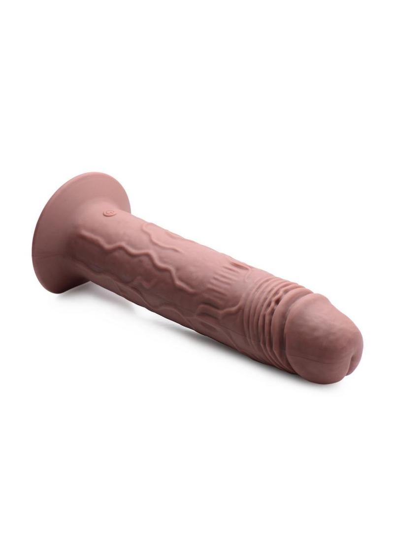 Thump It Vibrating And Thumping Rechargeable Silicone Dildo