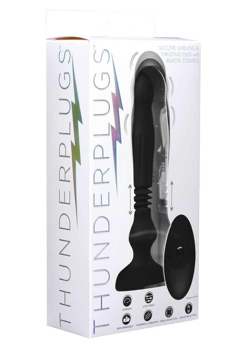 Thunderplugs Silicone Swelling And Thrusting Plug with Remote Control