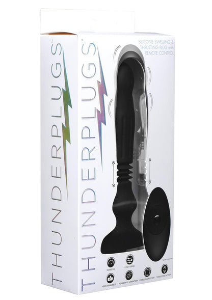 Thunderplugs Silicone Swelling And Thrusting Plug with Remote Control