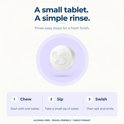 Fluoride-Free Mouthwash Tablets with 5% nHAp – 124 Tablets