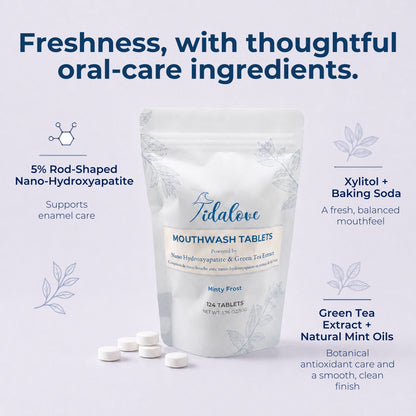 Fluoride-Free Mouthwash Tablets with 5% nHAp – 124 Tablets