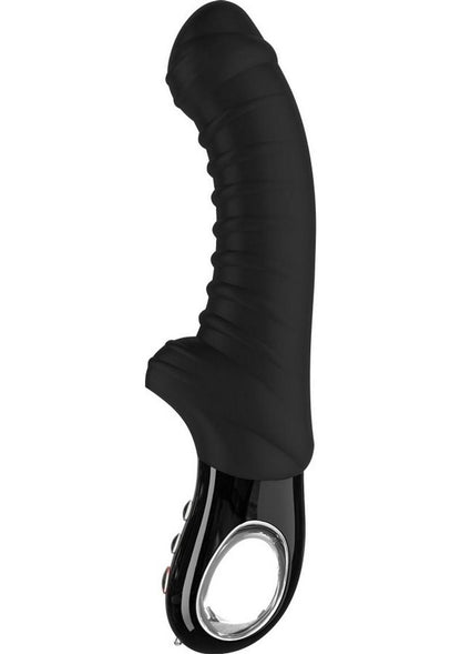 Fun Factory Tiger Black Line Ribbed Silicone Vibrator