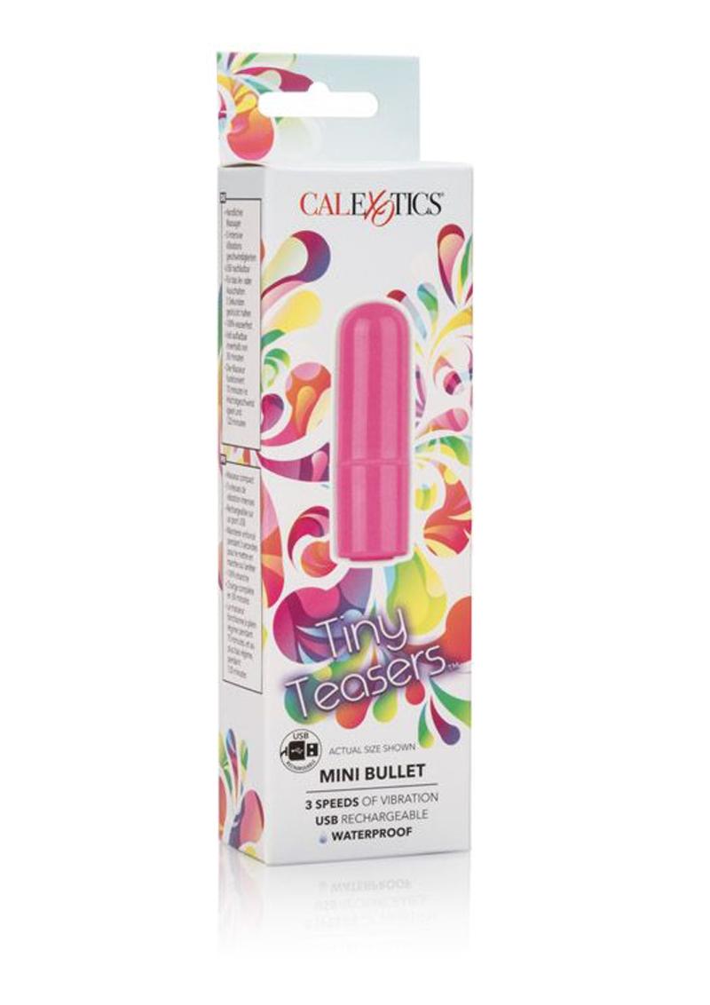 Tiny Teasers Rechargeable Mini Bullet Vibrator - Pink