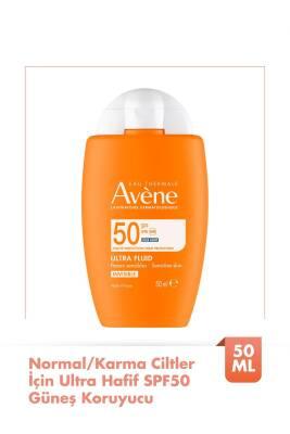 Avene Ultra Fluide SPF50+ Sunscreen: Invisible Protection for Normal &amp; Combination Skin | Non-Greasy, High UVA/UVB Defense