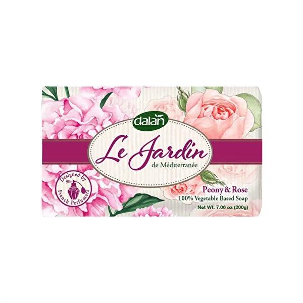 Dalan Solid Soap Le Jardin Peony &amp; Rose - Luxurious Botanical Skincare with Silky Foam