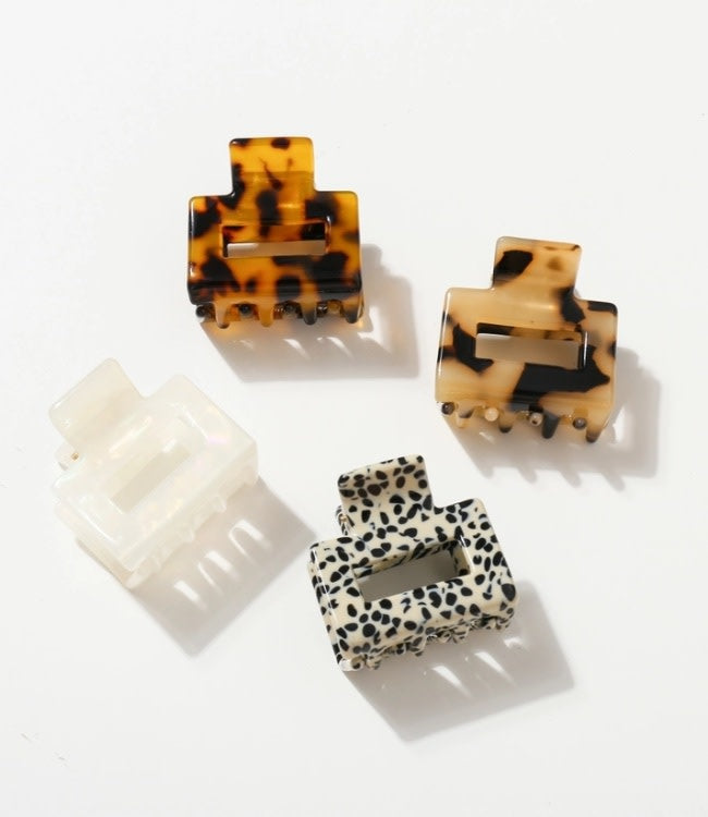 Simone Mini | Classic Mini Square Claw Clip
