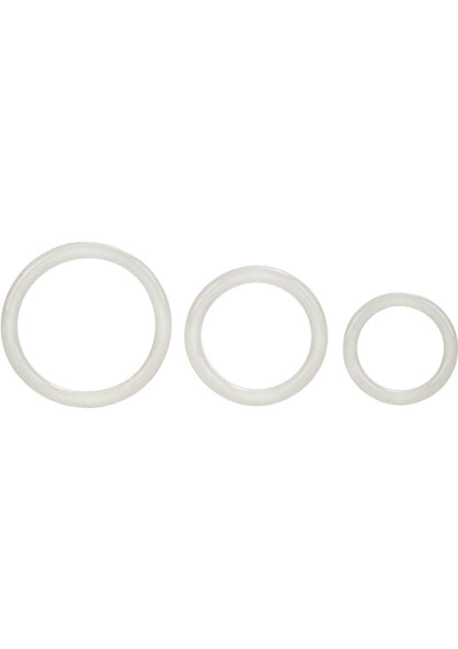 Tri Rings Multi Color Cock Ring Set