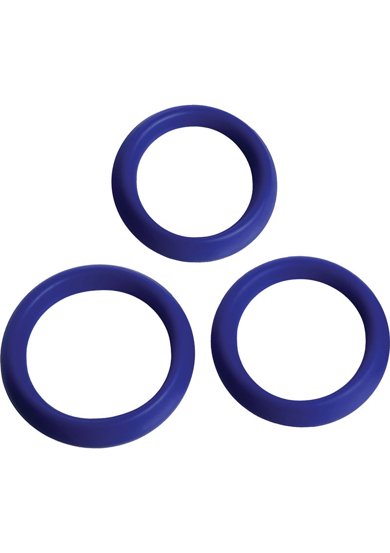 Trinity Vibes 3-Piece Premium  Silicone Erection Rings