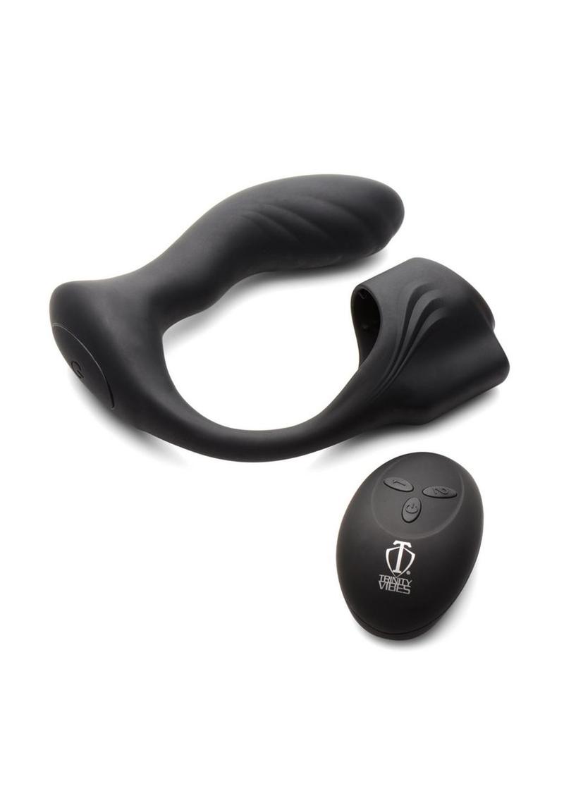 Trinity Men Silicone Prostate Plug with Ball Stretcher