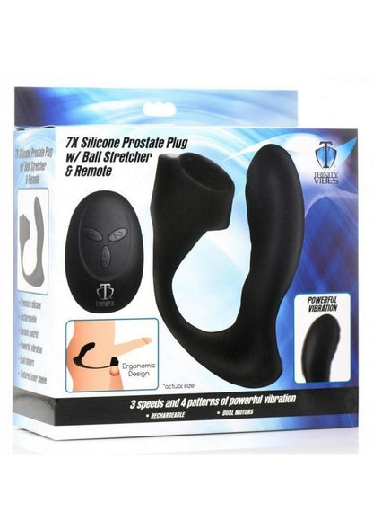 Trinity Men Silicone Prostate Plug with Ball Stretcher