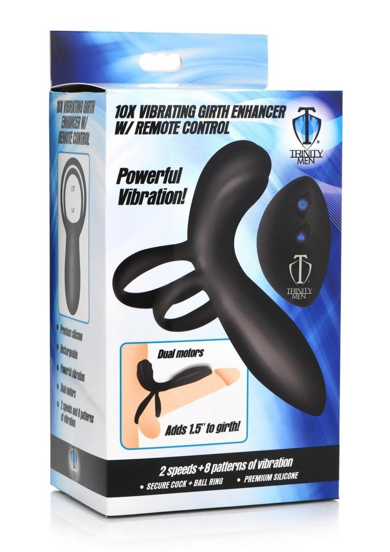 Trinity Men 10X Vibrating Girth Enhancer with Dual Motor Stimulation