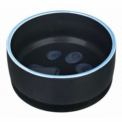 Trixie Paw Print Ceramic Dog Bowl Non-Slip Design 0.75L 16cm
