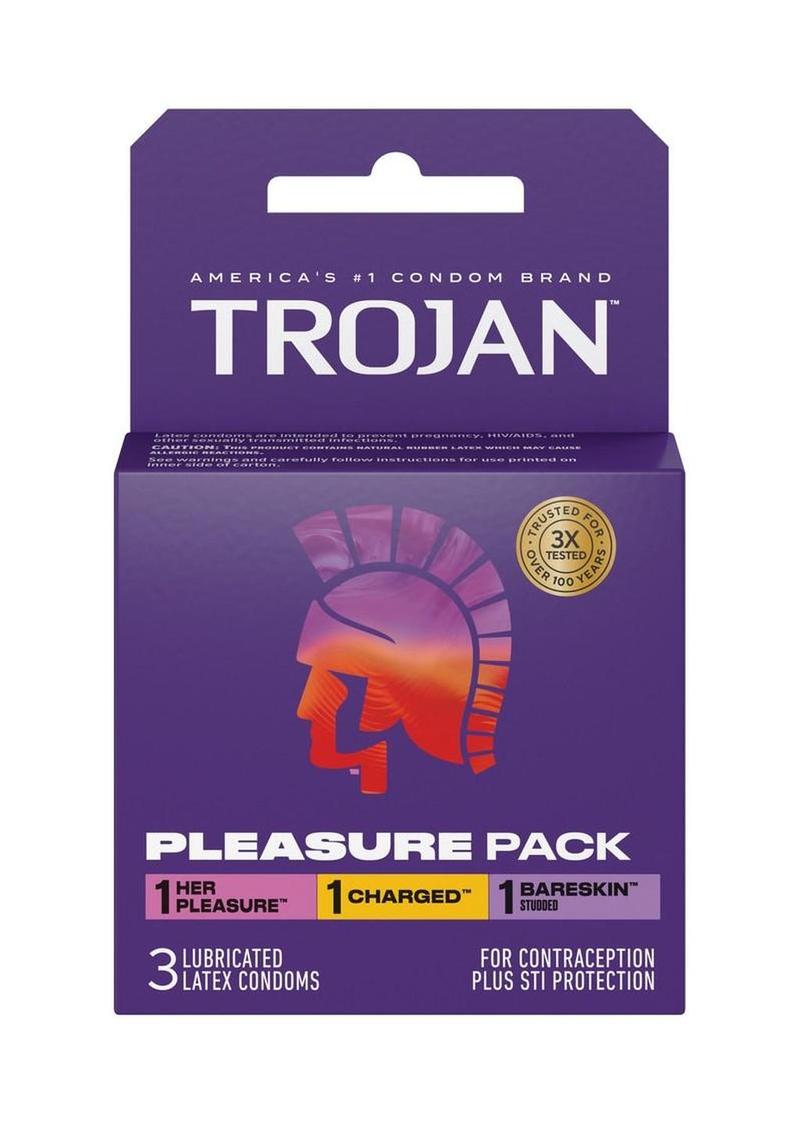Trojan Pleasure Pack Condoms 3 Count