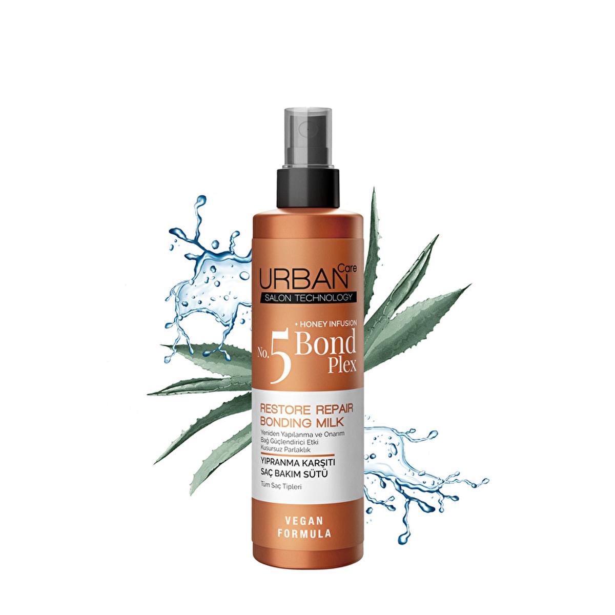 Urban Care Bond Plex No:5 Hair Repair Milk: Vegan, Paraben-Free Treatment for Damaged Hair - Strengthens, Moisturizes &amp; Detangles