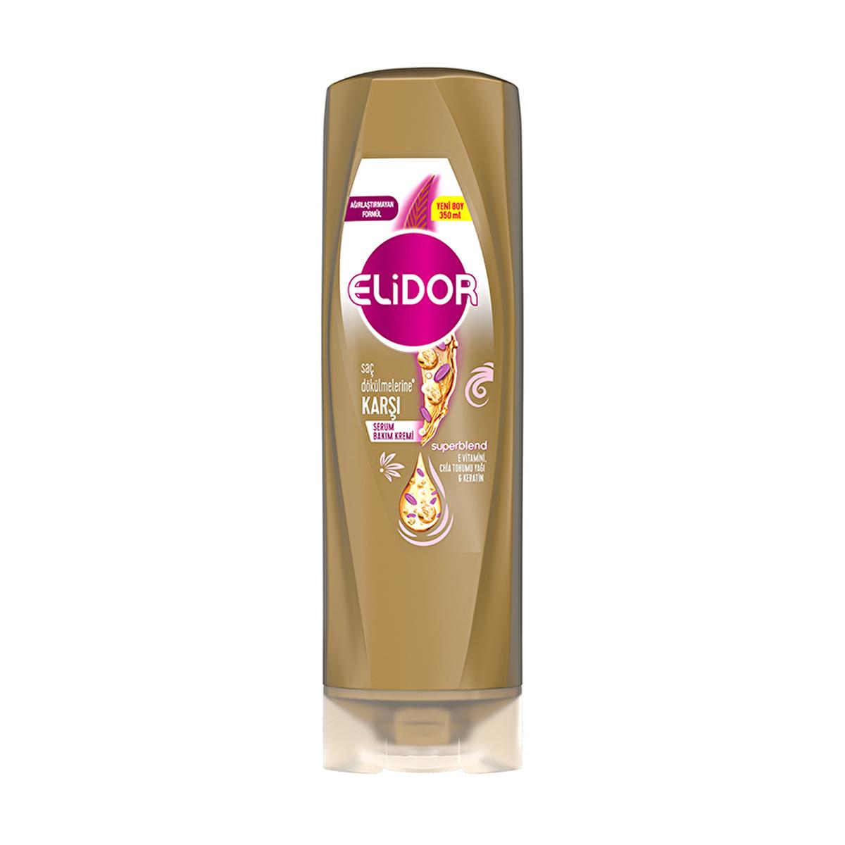 Elidor Hair Loss Conditioner: E Vitamin, Chia Seed Oil &amp; Keratin - Hair Breakage Treatment, Strengthening Hair Conditioner, Hair Repair, Split Ends - 11.83 fl oz