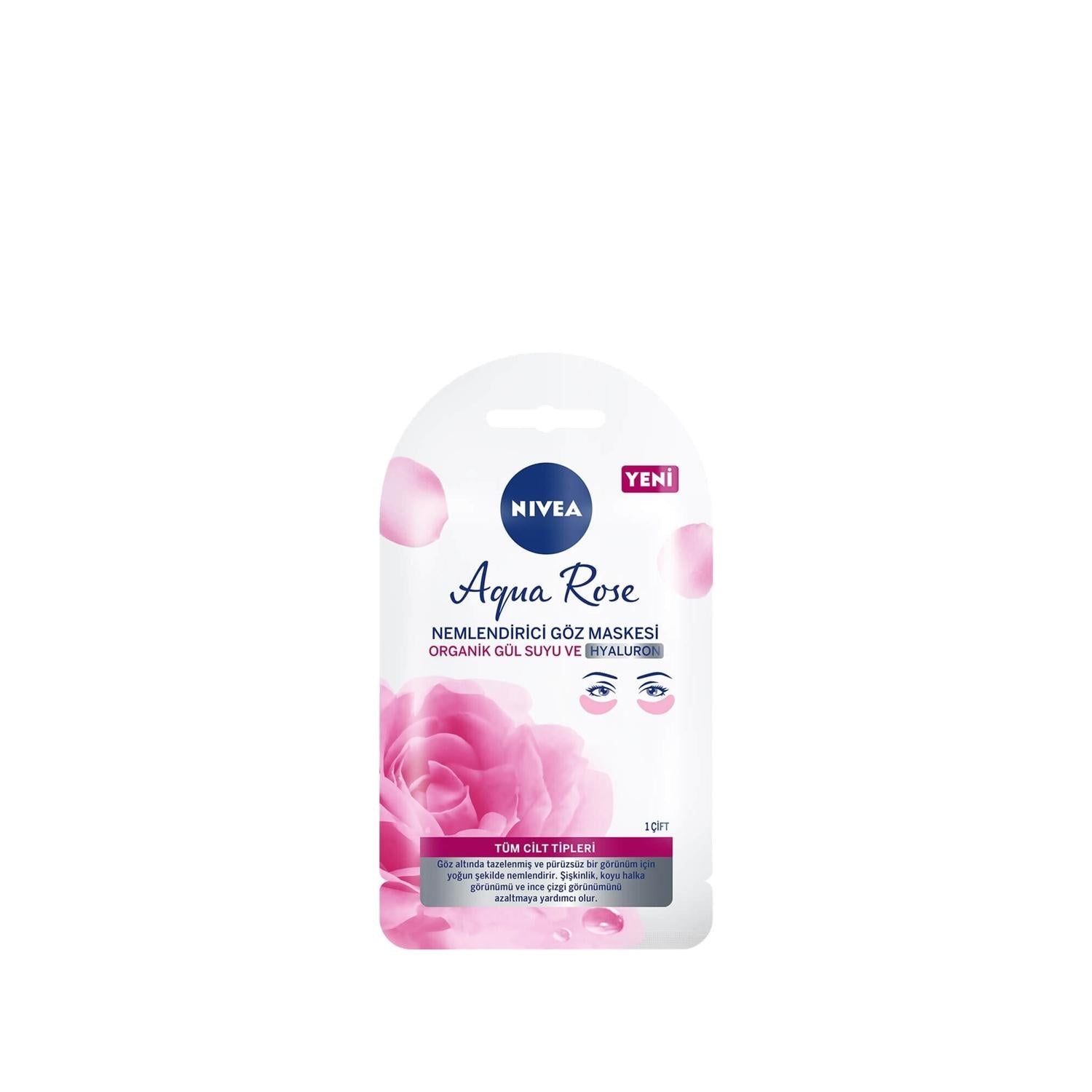 Nivea Aqua Rose Hydrating Under Eye Mask - Soothing Dryness &amp; Revitalizing Tired Eyes