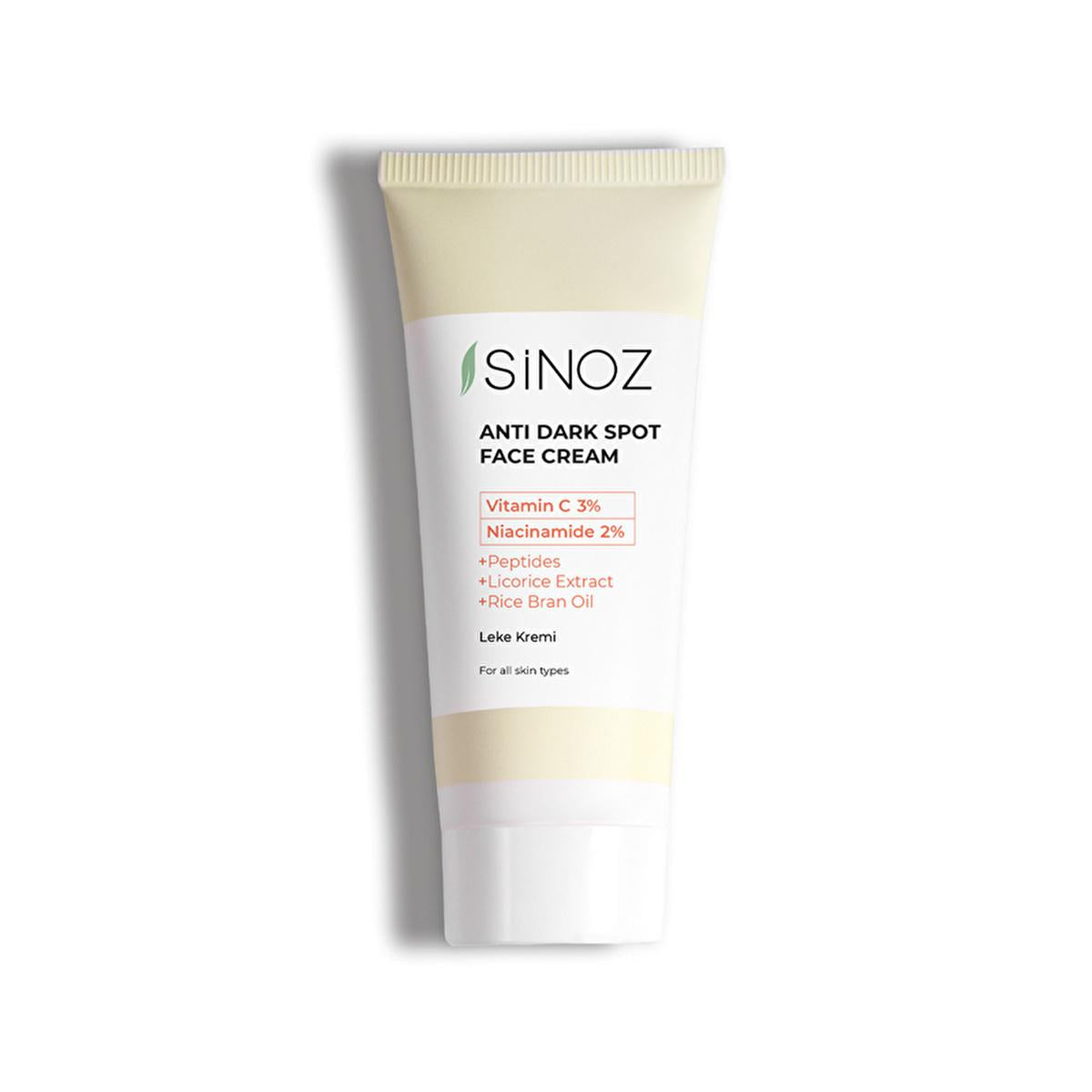 Sinoz: Advanced Skin Lightening Cream - Vitamin C &amp; Niacinamide Dark Spot Corrector, Blemish Removal Skin Tone Evening, Radiant Complexion, 1.35 fl oz