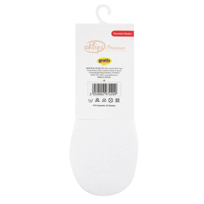 Eklips Premium Micro White No-Show Socks 2-Pack