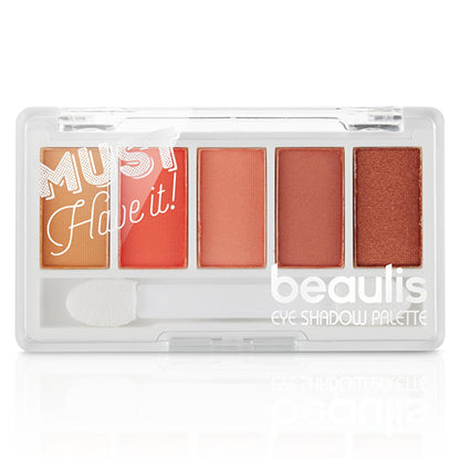 Beaulis Mini Eyeshadow Palette - 5 Shade Versatile Makeup for Beauty Enthusiasts