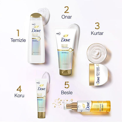 Dove Bond Intense Repair Shampoo - Advanced Hair Repair for Damaged &amp; Chemically Treated Hair, Peptide Complex, 13.53 fl oz
