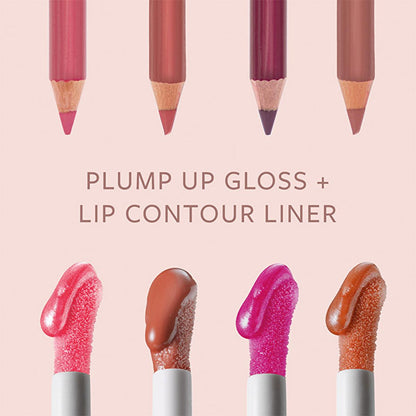 Pastel: Lip Plumping Gloss &amp; Contour Liner Set - Achieve Fuller, Defined Lips with Vibrant Color &amp; Easy Application.