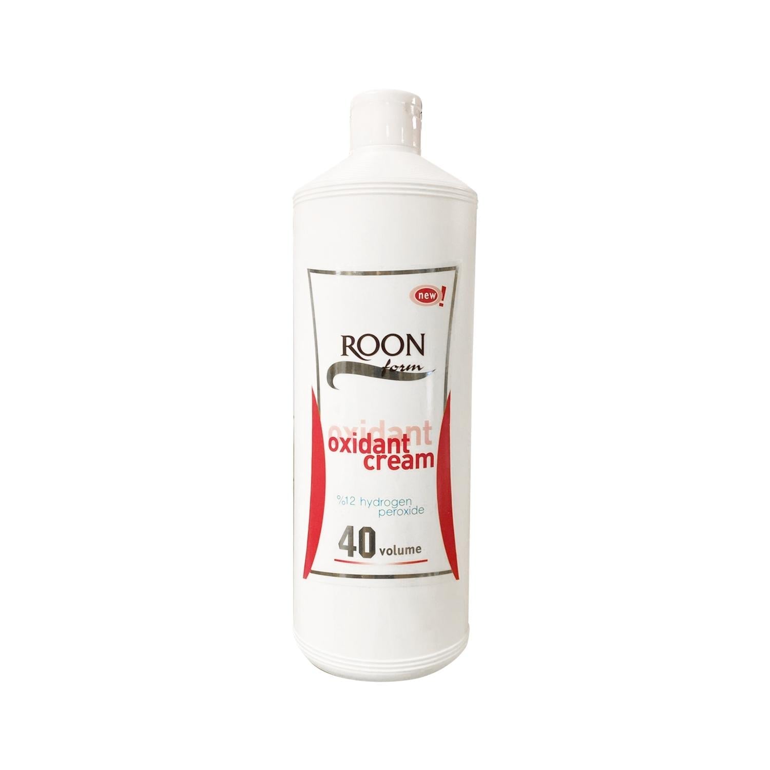 Roon Form 40 Volume Hair Oxidizer Cream - 1000ml, Professional Hair Coloring &amp; Bleaching Developer