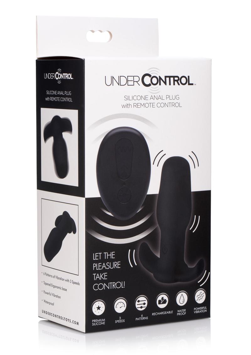 Under Control Silicone Anal Plug with Remote Control