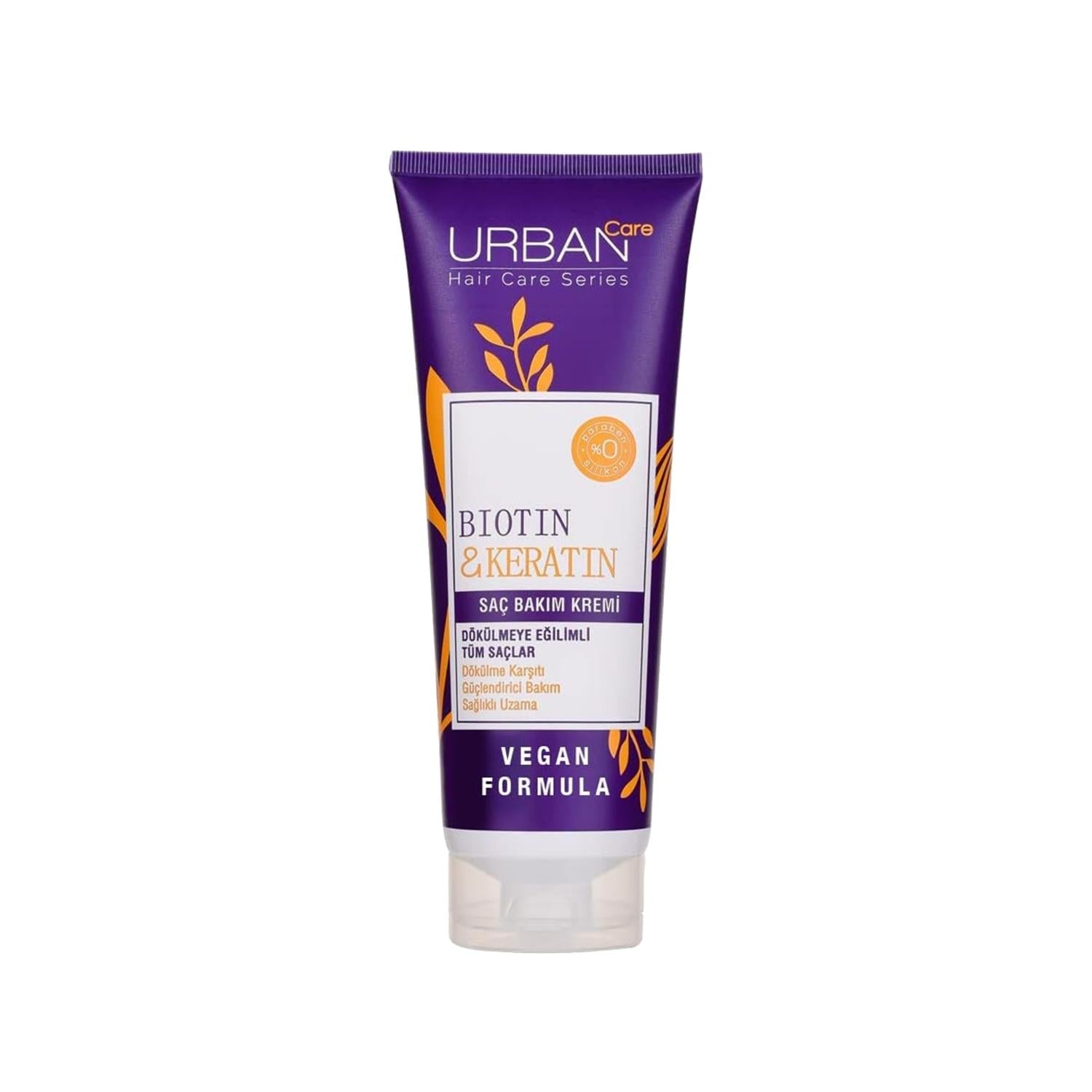 URBAN Care Sulfate-Free Hair Care Cream with Biotin &amp; Keratin - Nourishes &amp; Strengthens Hair Prone to Shedding, 8.45 fl oz