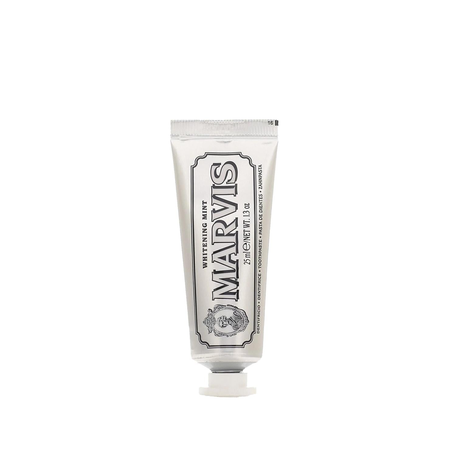 Marvis Whitening Toothpaste - Mint Flavor, 25ml Travel Size for Fresh Breath &amp; Whitening