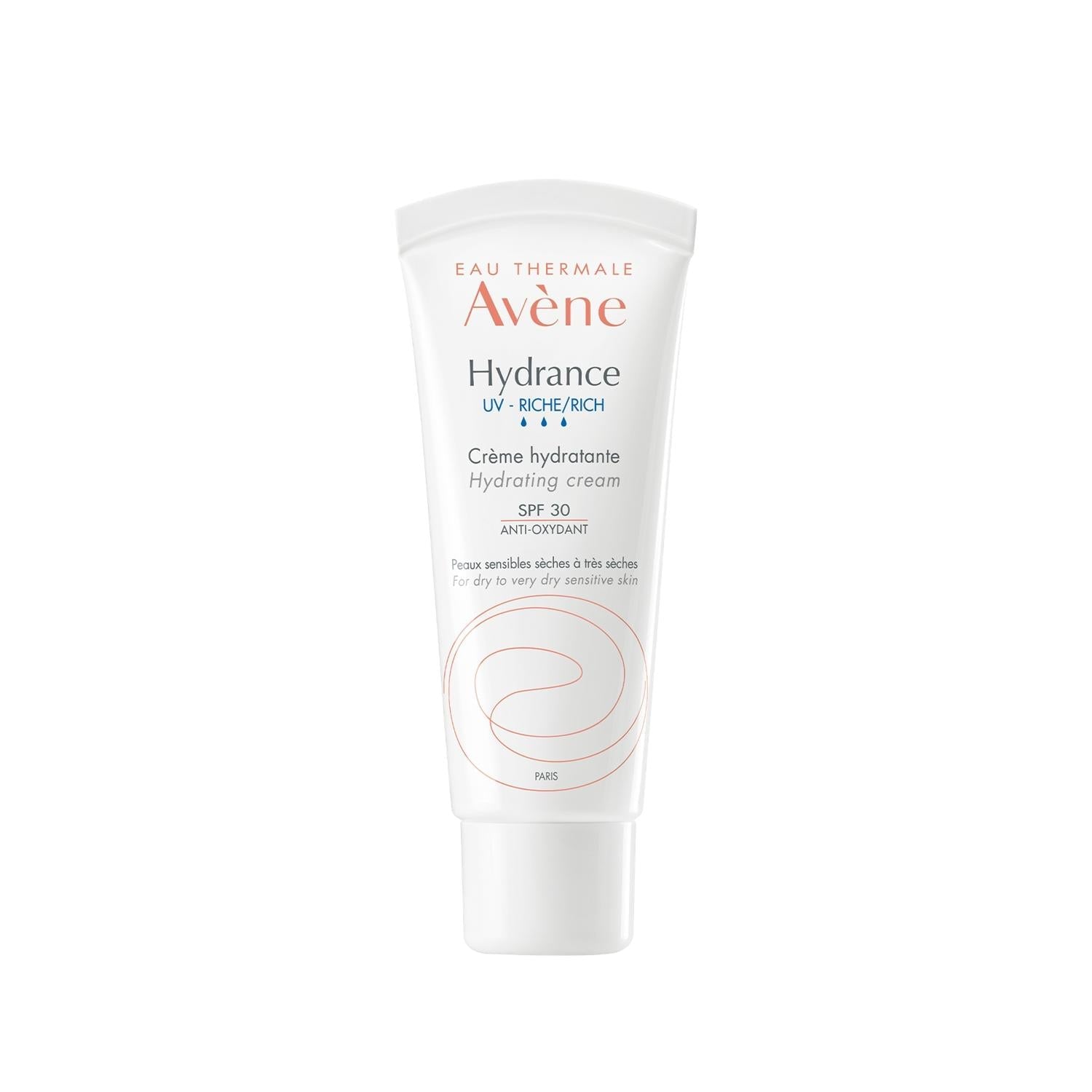 Avene Hydrance Rich SPF30 Moisturizing Cream - Hydrating &amp; Sun Protected Dry, Sensitive Skin - 1.35 fl oz