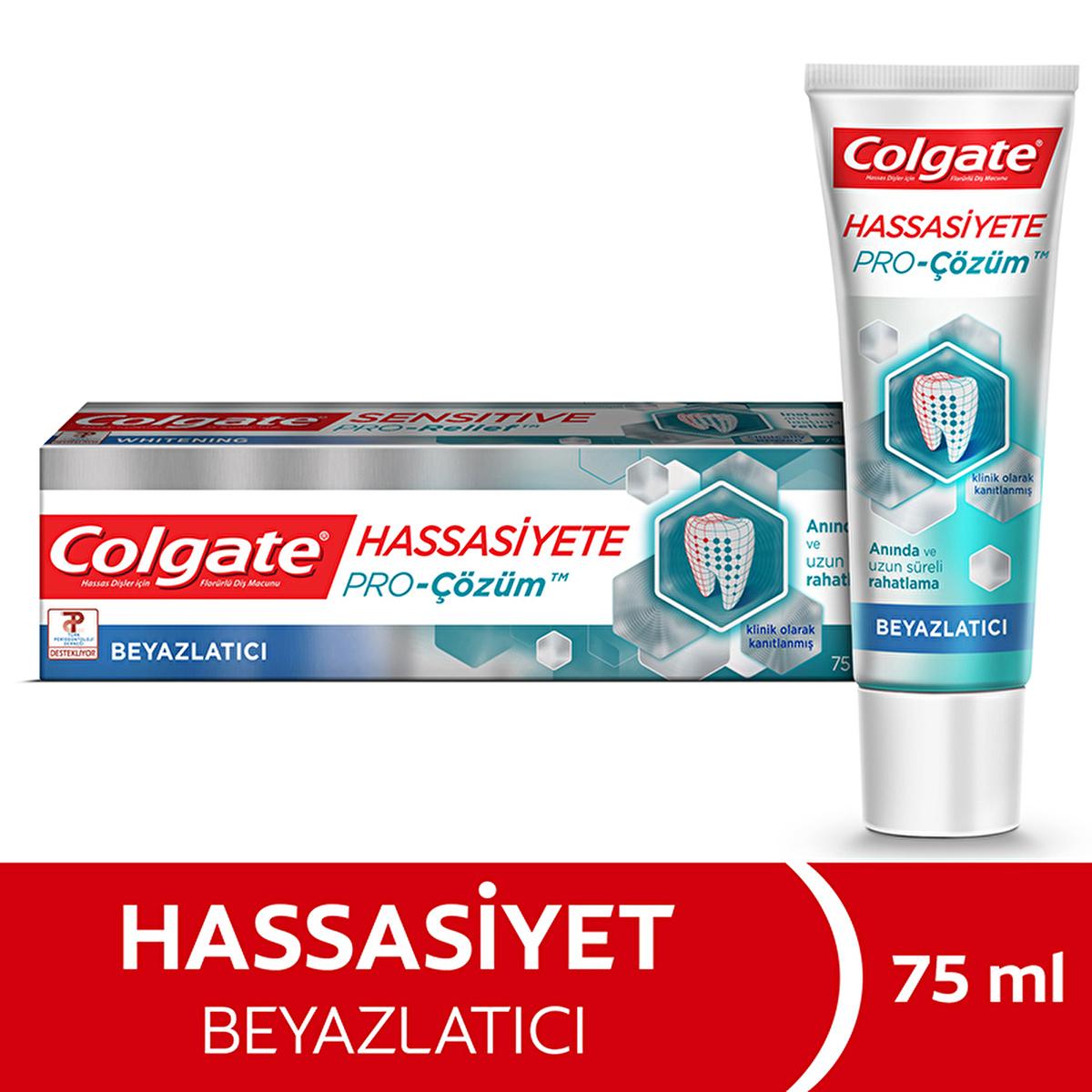 Colgate Pro-Solution: Whitening Toothpaste for Sensitive Teeth - Gentle Stain Removal &amp; Lasting Relief