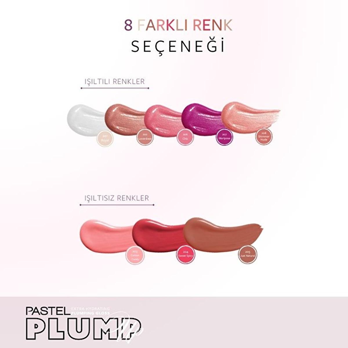 Pastel Profashion Plump Up Extra Hydrating Plumping Gloss 208 - Vegan, Cruelty-Free Lip Gloss for Hydration &amp; Plumping