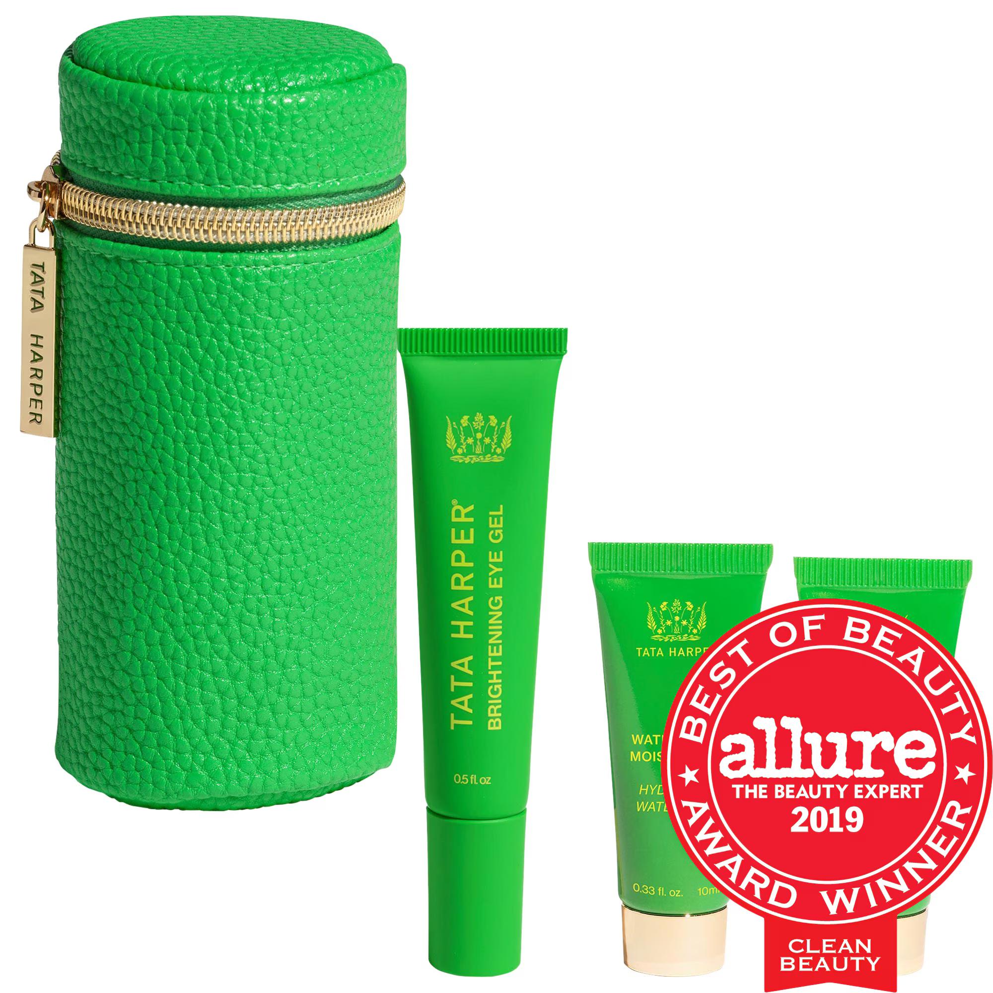 Brightening Eye Gel for Dark Circles: Vitamin C, Caffeine &amp; Avocado - Vegan, Cruelty-Free, Depuffing Eye Treatment