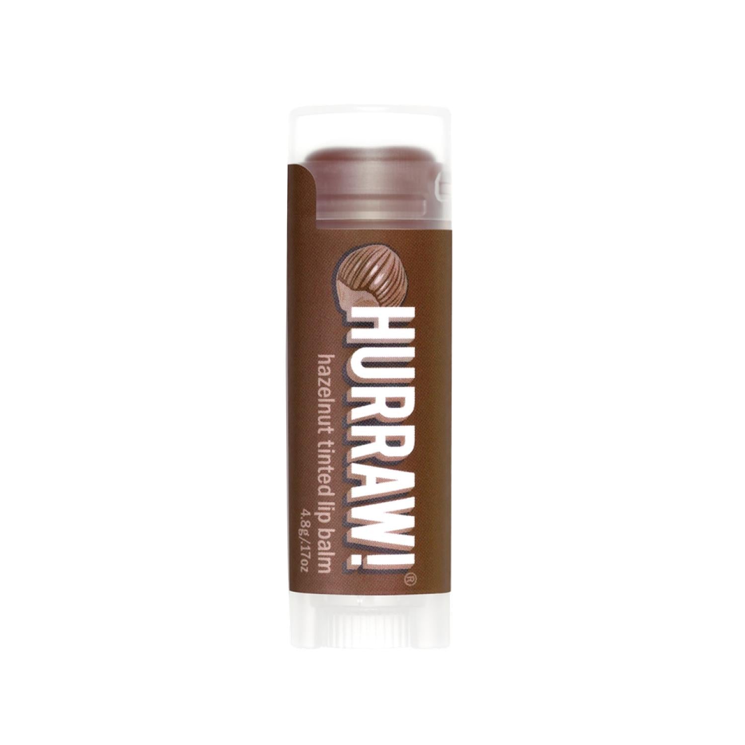 Hurraw Tinted Lip Balm - Hazelnut Flavor, Natural Moisturizing &amp; Color Enhancement