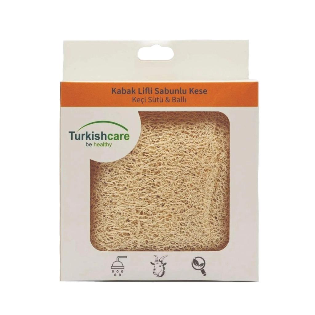 Turkishcare Goat Milk &amp; Honey Luffa Soap Sponge