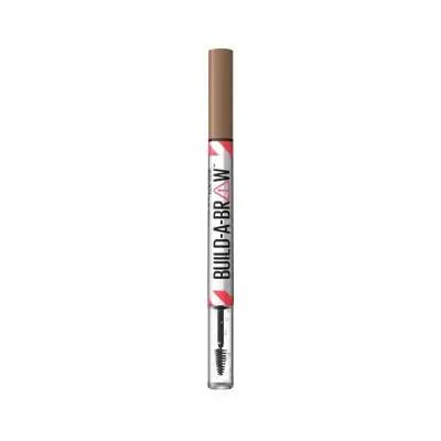 Maybelline Build-A-Brow: 2-in-1 Soft Brown Eyebrow Pen &amp; Setting Gel | Long-Lasting Definition, Easy Application, Natural Look