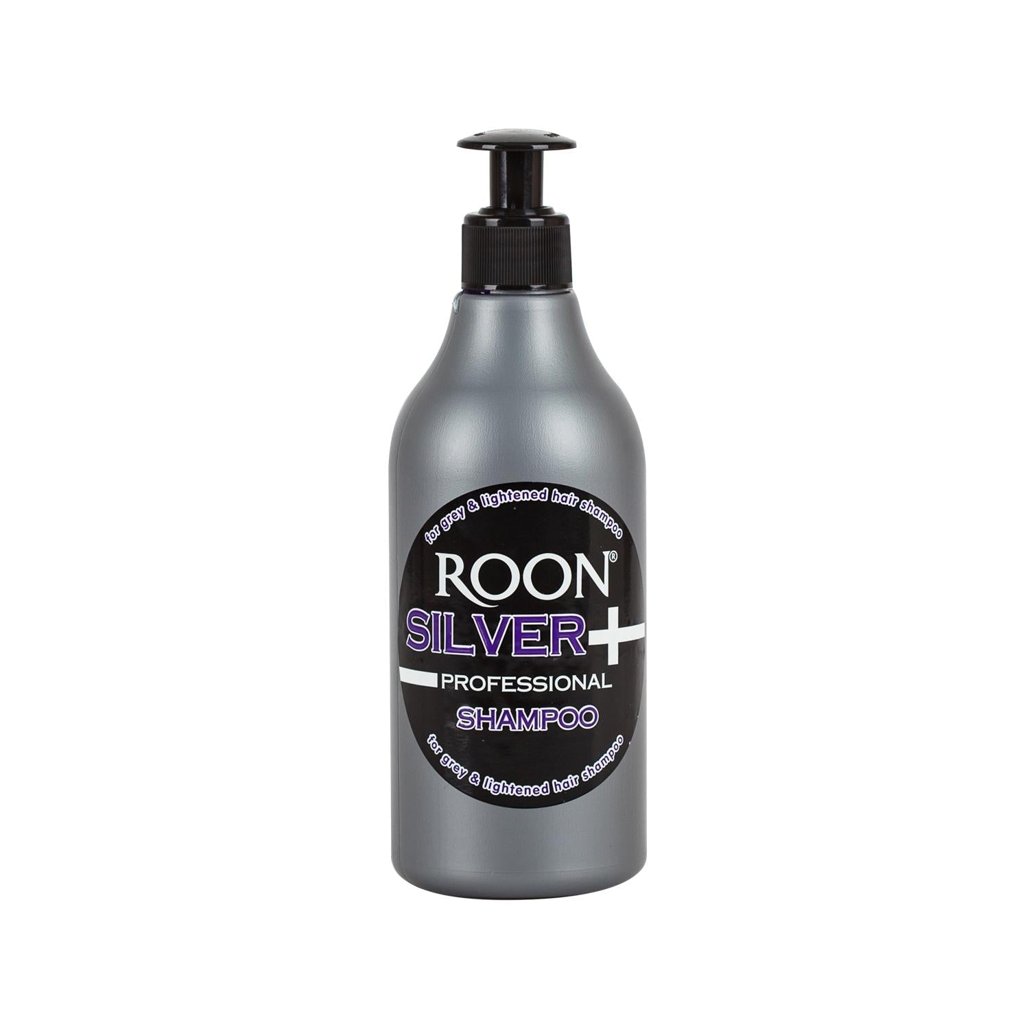 Roon Silver Shampoo 500ml - Antimicrobial Hair Care for Healthy Scalp &amp; Shine