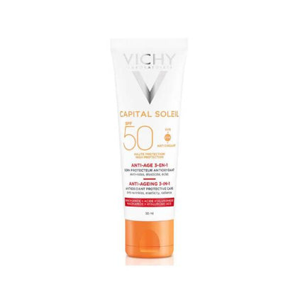 Vichy Capital Soleil SPF 50+ High Protected Anti -Aging Facial Sun Cream