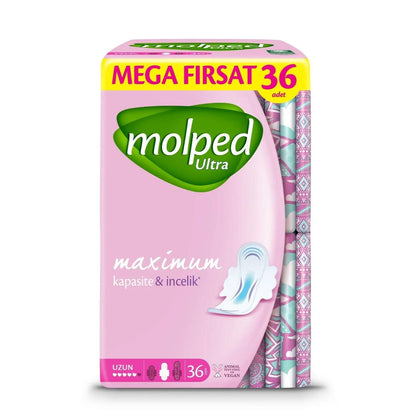Molped Anatomik Mega Long Sanitary Pads 36-Pack
