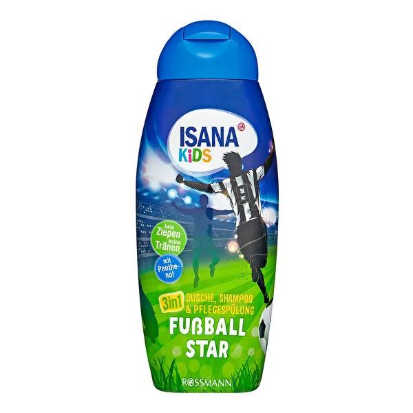 Isana Kids 3-in-1 Shampoo, Body Wash &amp; Bubble Bath - Gentle, Vegan, Natural Ingredients for Sensitive Skin - 10.14 fl oz