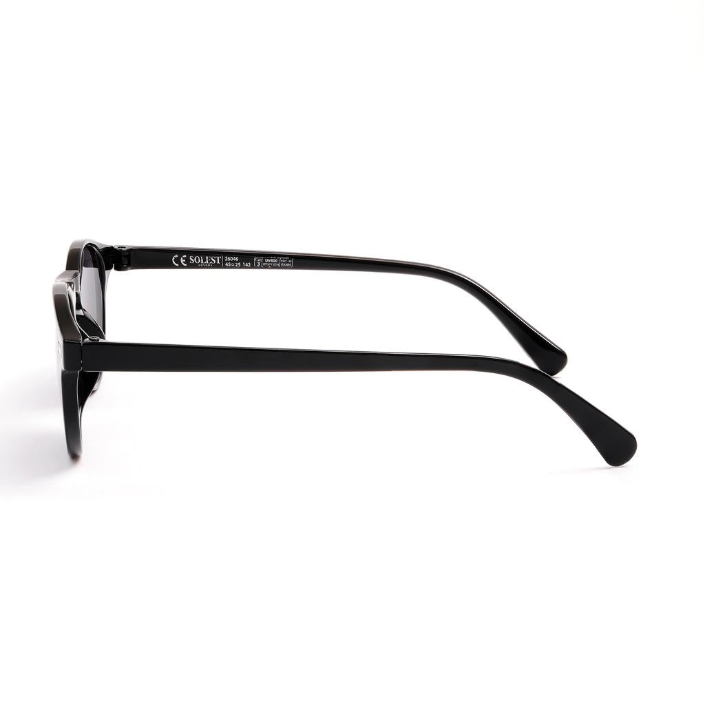 Solest London Black Unisex Sunglasses for Sun Protection