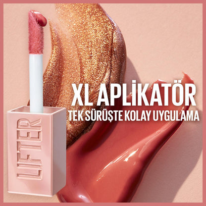 Maybelline New York Lifter Gloss - Moisturizing Lip Gloss with Hyaluronic Acid &amp; Lifting Effect