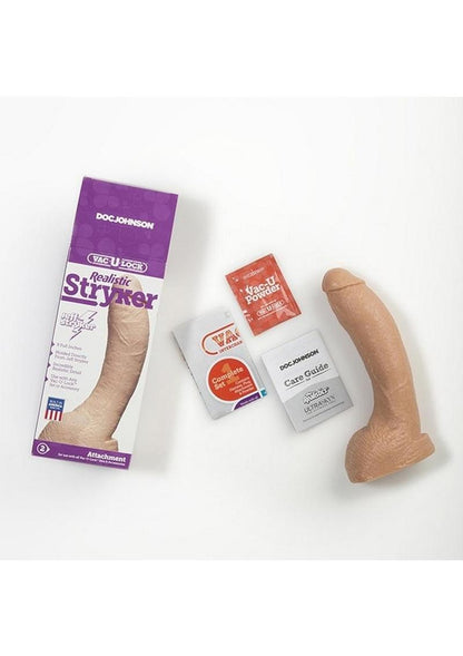 Vac-U-Lock Realistic Stryker Dildo 9 Inch by Jeff Stryker Attachment