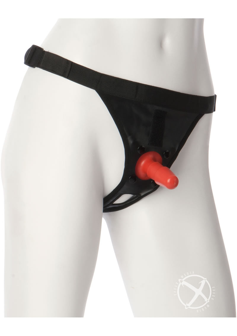 Vac-U-Lock Ultra Harness with Plug Adjustable Strap-On Harness