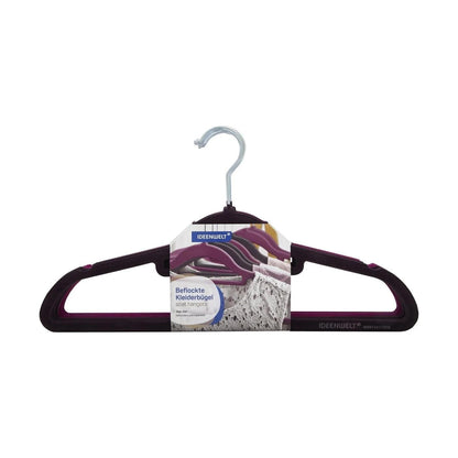 Ideenwelt Burgundy Padded Clothes Hangers 8-Pack