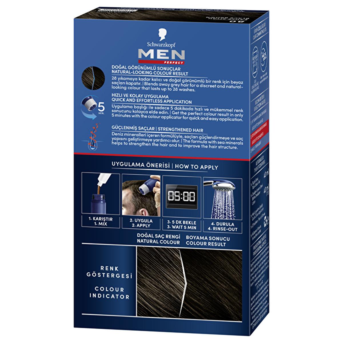 Men Perfect Hair Dye - Quick &amp; Natural Looking Grey Hair Coverage for Men