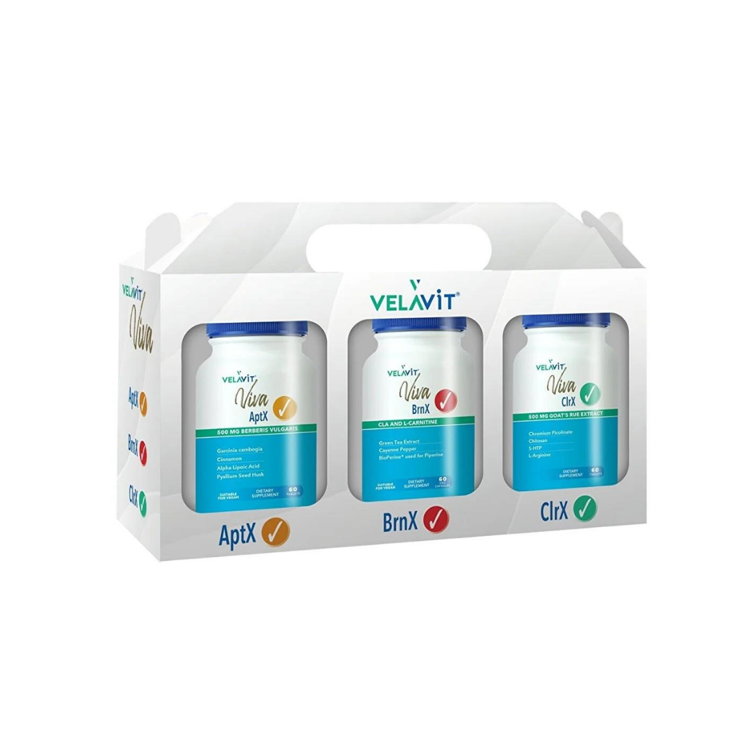 Velavit Viva Diet Support Pack with AptX, BrnX &amp; ClrX