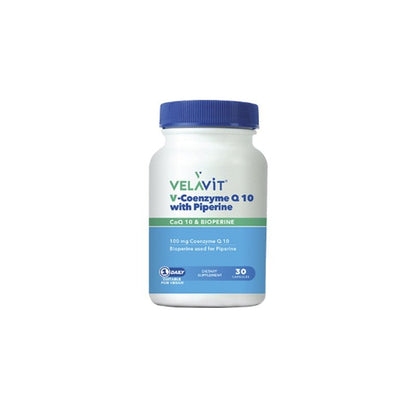 Velavit V-Coenzyme Q10 With Piperine 30 Capsules