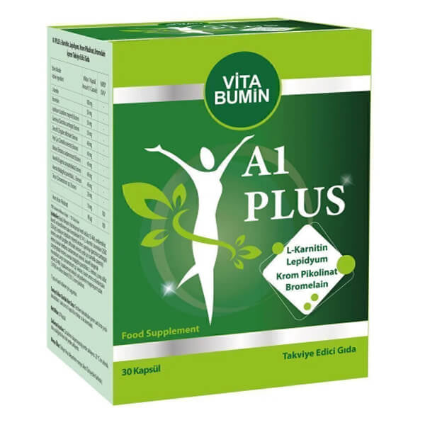 Vitabumin A1 Plus L-Carnitine &amp; Lepidium Capsules - 30 Count