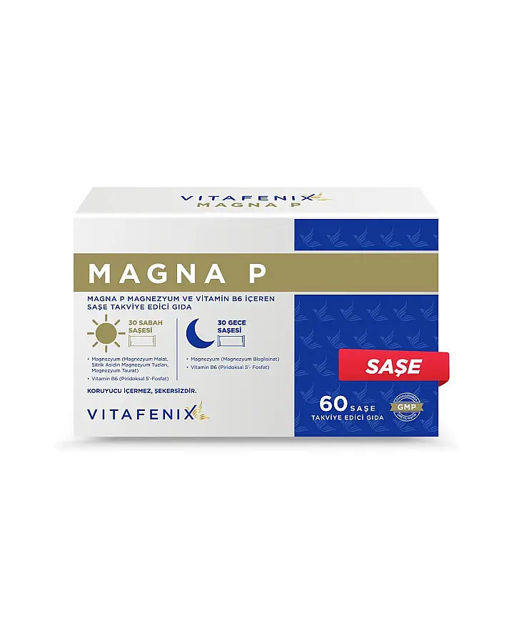Vitafenix Magna P Magnesium &amp; Active B6 Supplement 60 Sachets
